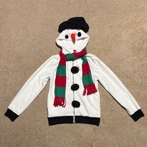 Snowman Zip-Up Hoodie